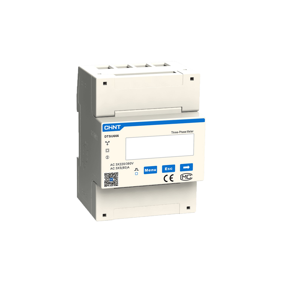 Drehstrom-Energiezähler mit Stromwandler (CT)