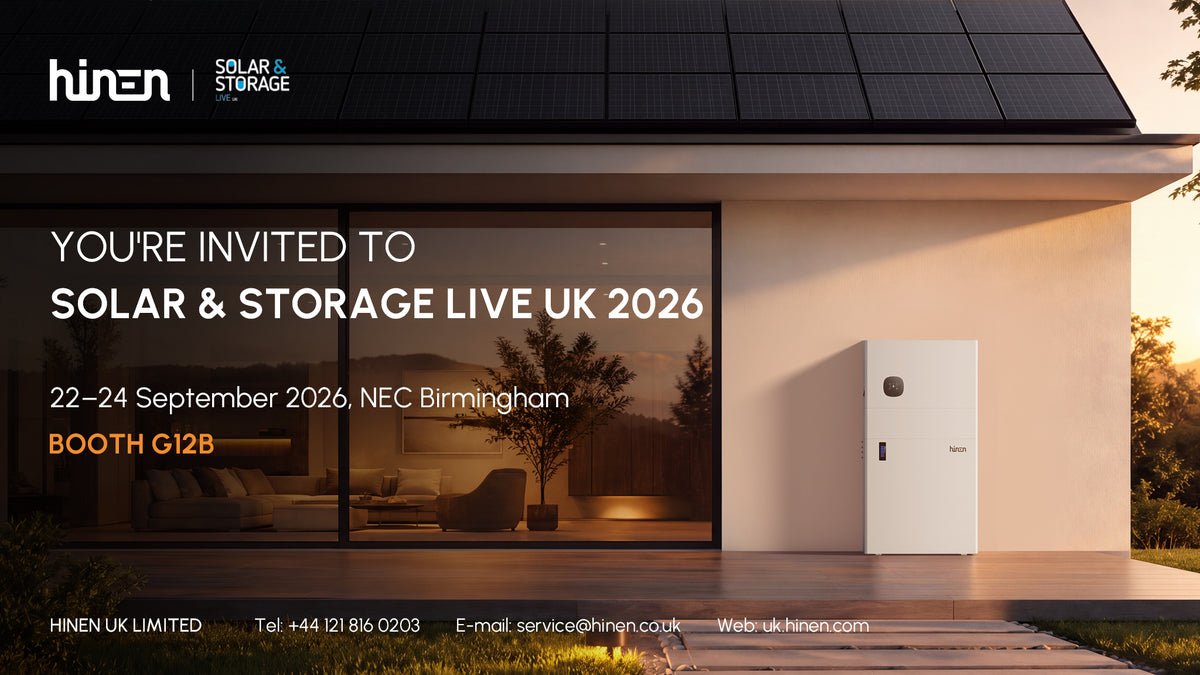 Hinen invites you to Solar & Storage Live UK 2026